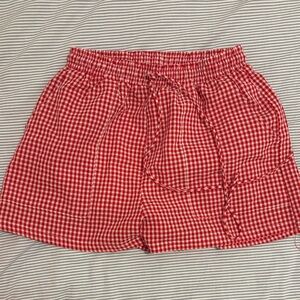 Princess Polly Red Gingham Women's Cargo Shorts